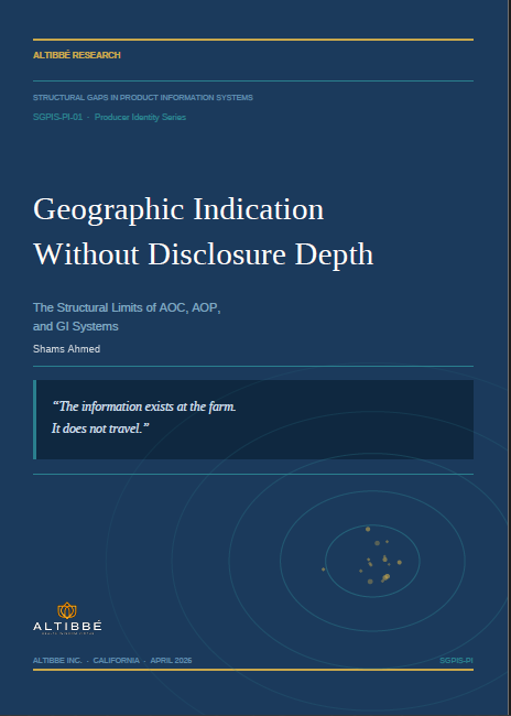 Geographic Indication Without Disclosure Depth