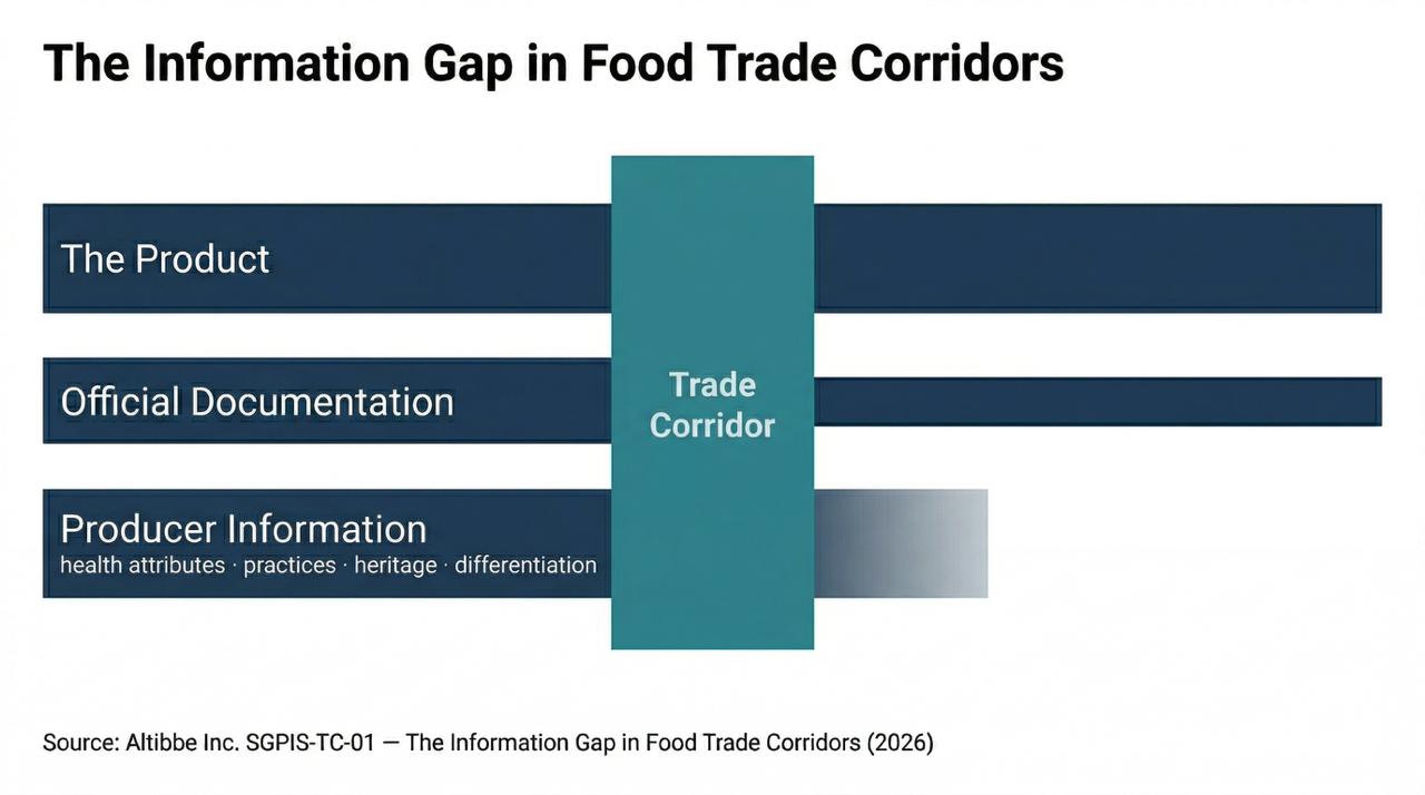 The Information Gap in Food Trade Corridors infographic